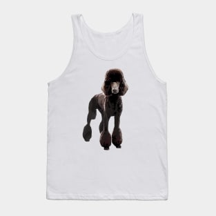 Poodle Black Elegance Tank Top